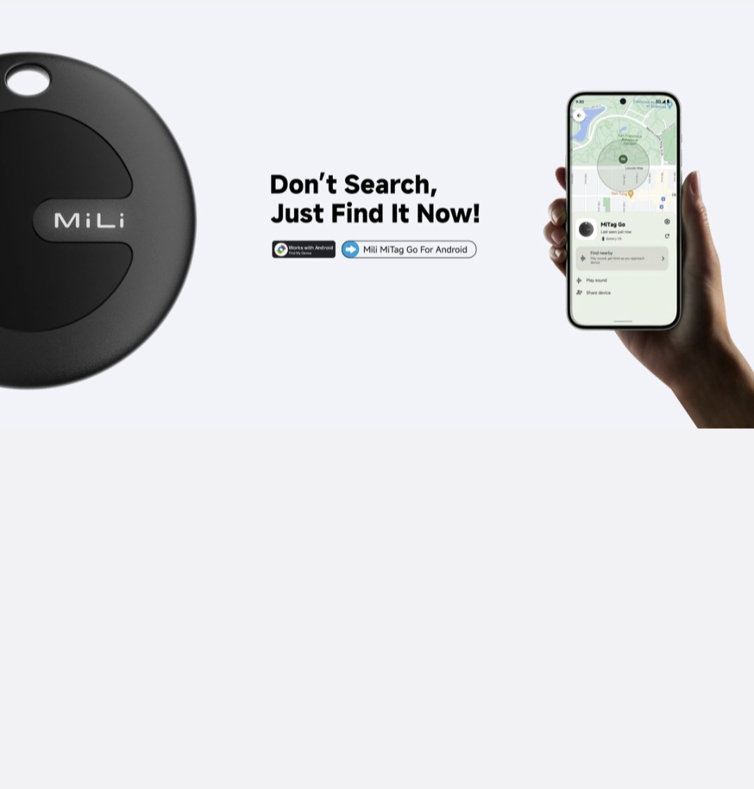 Mili MiTag Android Tag with Keyring - Single Pack - Image 2