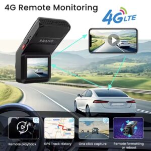 4K 4G Dual Lens Dashcam with GPS