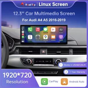 12.3” Wireless CarPlay Screen for Audi A4/A5 (2016–2019)