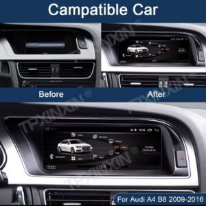 8.8” Android 13 Screen for Audi A4 B8 (2009–2016)