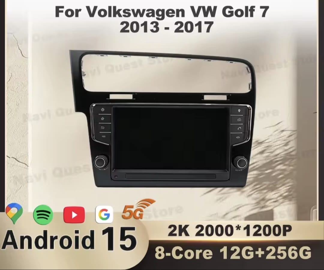 9” Android 15 Car Screen for VW Golf 7 (2013–2017)