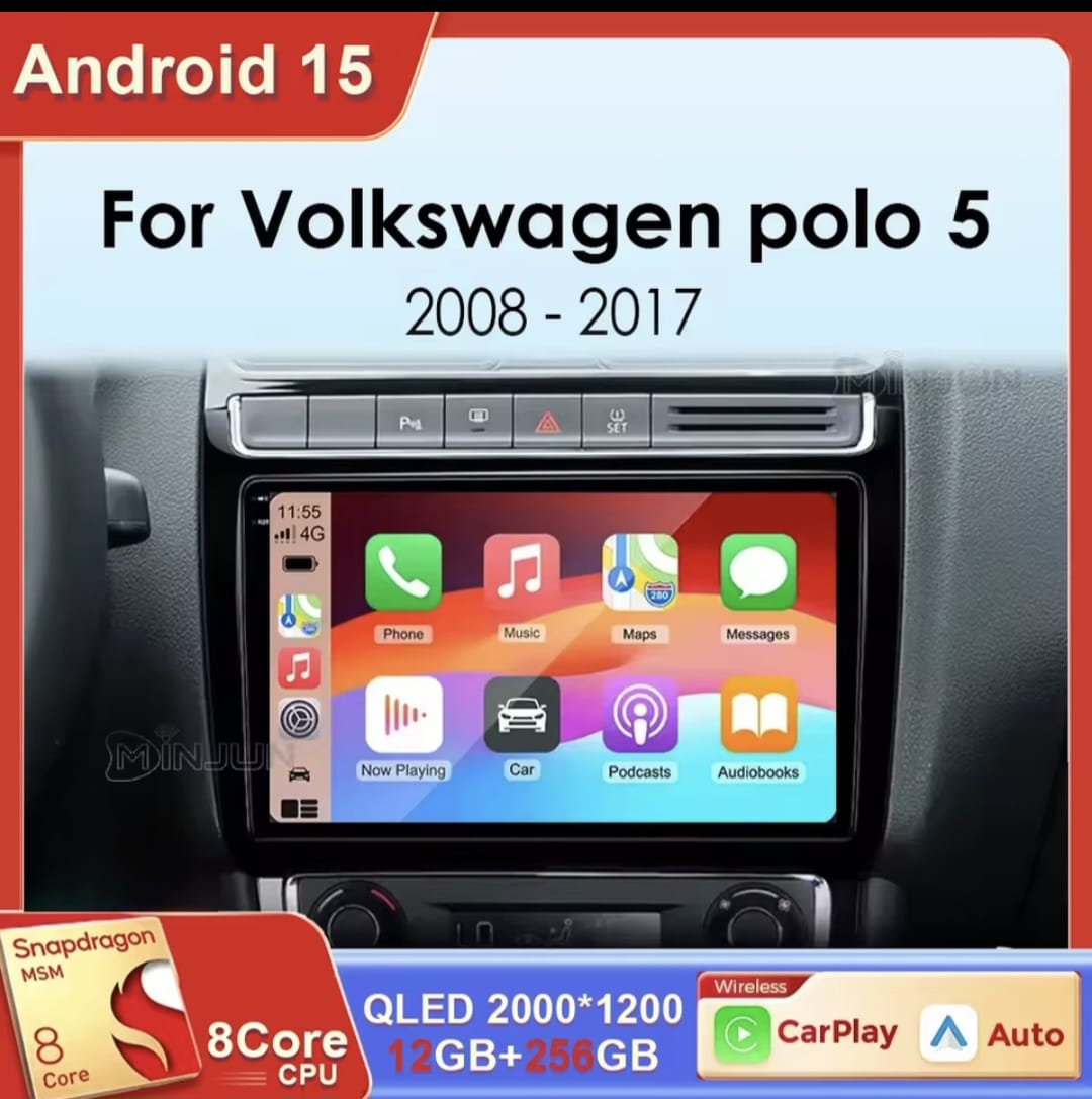 Android 15 Car Screen for VW Polo 5 (2008–2017) – CarPlay Installation Pretoria